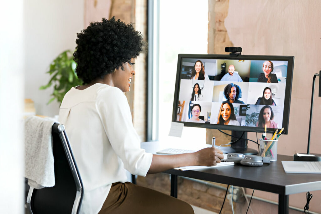 A virtual CFO in a meeting